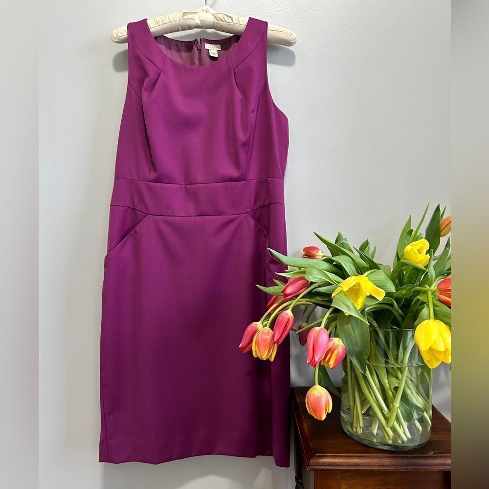 J.Crew Pink Sleeveless Sheath Mini Dress
